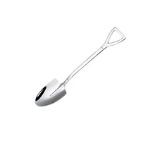 Kávéskanál Ásó alakú ezüst 12 cm