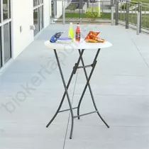 Összecsukható kerek bisztró asztal 84 cm