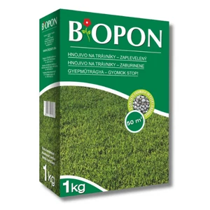 BIOPON mohásodás elleni gyeptrágya 1kg - 30m2-re