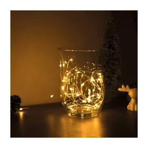 Beltéri Fényfüzér 50LED Elemes Melegfehér