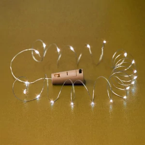 DUGÓ formájú Mikro LED-es fényfüzér dekoráció 2m