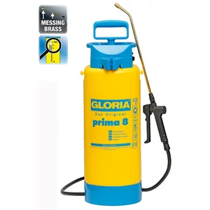 GLORIA Prima 8 literes Nyomáspermetező SÁRGARÉZ FÚVÓKÁVAL