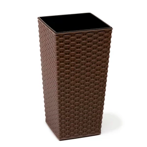 Finezja Rattan magas kaspó 40x73cm - mokka