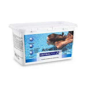 ASTRALPOOL Action 10 tízfunkciós kombinált klór tabletta 1kg