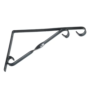 Fali virágtartó kar 30cm fekete