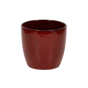 Hartley mázas kerámia kaspó piros