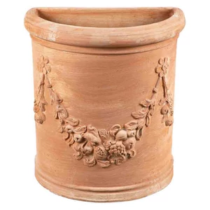 Semicircolare félkör agyag virágcserép 61cm