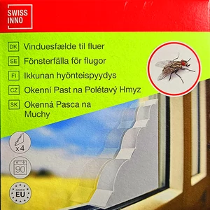 SWISSINO Légyfogó ablakba 4db