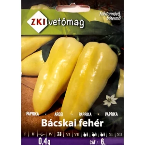 Bácskai fehér Étkezési Paprika - ÉDES - ZKI