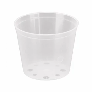 Átlátszó orchidea cserép 15cm