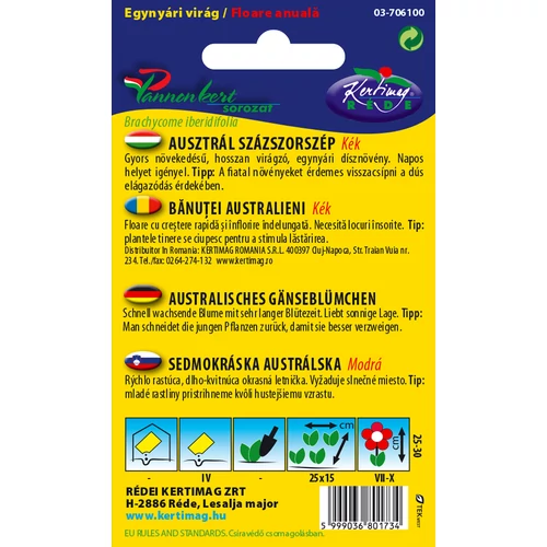 Kép 2/2 - Ausztrál százszorszép 0,25g - Rédei Kertimag