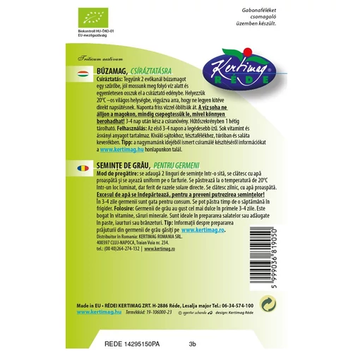 Kép 2/2 - BIO - Búza ehető csíramag - Rédei Kertimag