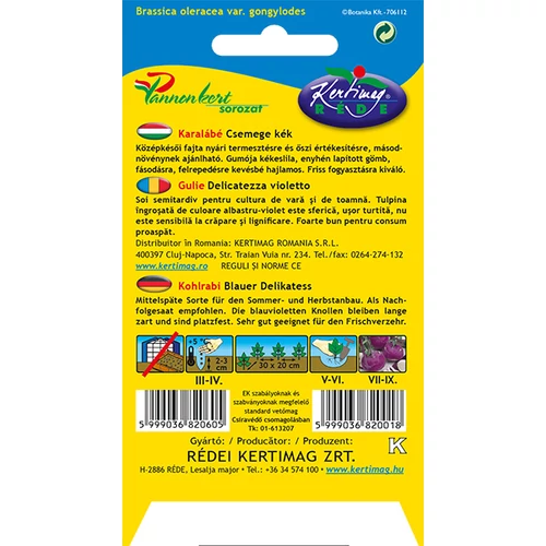 Kép 2/2 - Karalábé  Csemege kék - KÖZÉPKÉSŐI - Rédei Kertimag