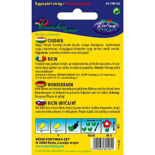 Kép 2/2 - Csodafa - Piroslevelű - Rédei Kertimag