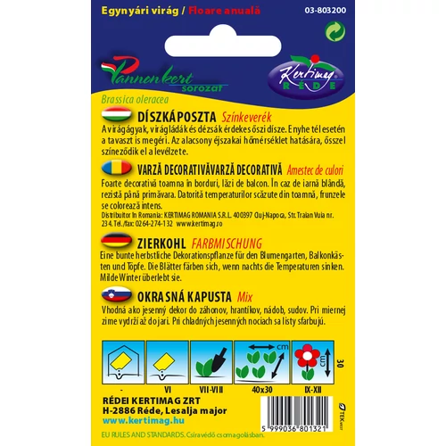 Kép 2/2 - Díszkáposzta - színkeverék - Rédei Kertimag