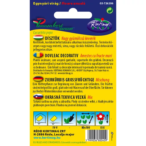 Kép 2/2 - Dísztök - Vegyes Nagygyümölcsű - Rédei Kertimag