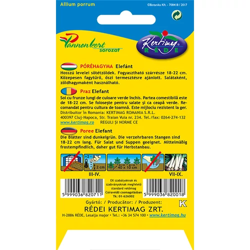 Kép 2/2 - Póréhagyma - Elefánt - Rédei Kertimag