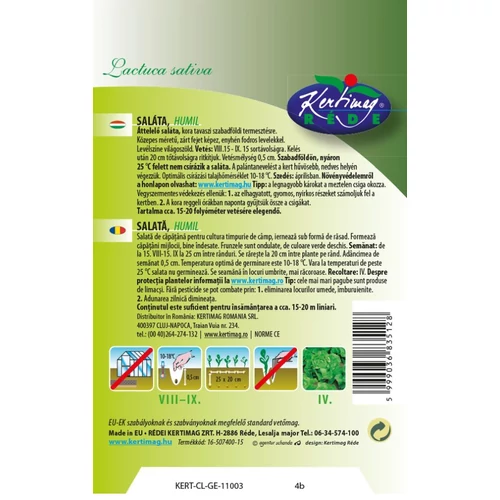 Kép 2/2 - Saláta Humil - ÁTTELELŐ - Rédei Kertimag