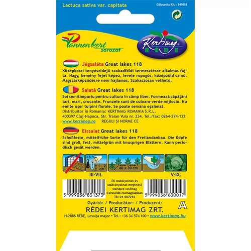 Kép 2/2 - Saláta - Great Lakes Jégsaláta - Rédei Kertimag