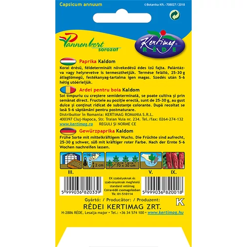 Kép 2/2 - Kaldom ÉDES Fűszerpaprika - Rédei Kertimag