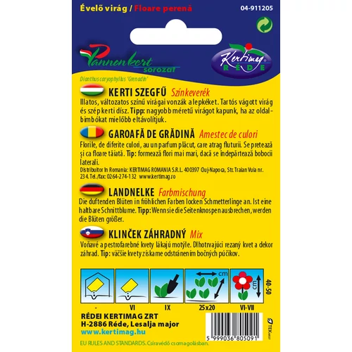 Kép 2/2 - Évelő Kerti Szegfű - Színkeverék - Rédei Kertimag