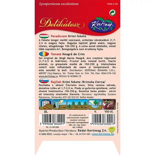 Kép 2/2 - Krími fekete paradicsom - NAGYGYÜMÖLCSŰ - Rédei Kertimag