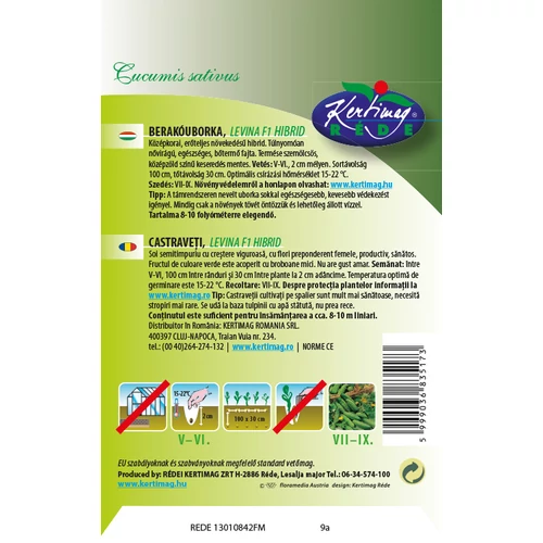 Kép 2/2 - Berakóuborka Levina F1 hibrid - Rédei Kertimag