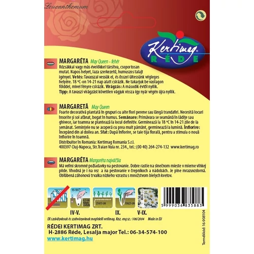 Kép 2/2 - Margaréta Fehér - May Queen - Rédei Kertimag