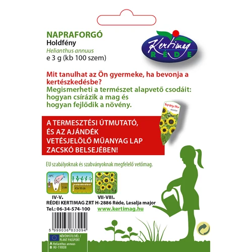 Kép 2/2 - Napraforgó Nóri Holdfény - GYEREKKERTÉSZ SOROZAT - Rédei Kertimag