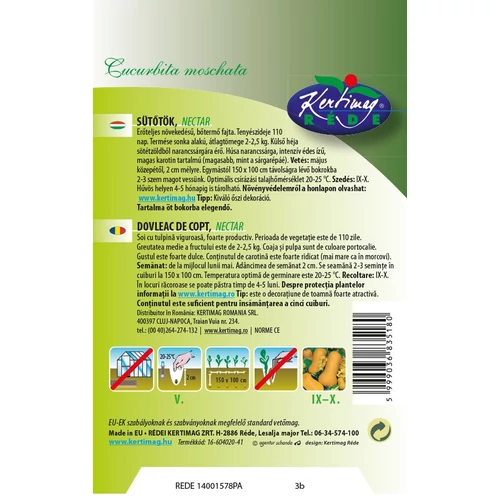 Kép 2/2 - Sütőtök - Nectar - Rédei Kertimag
