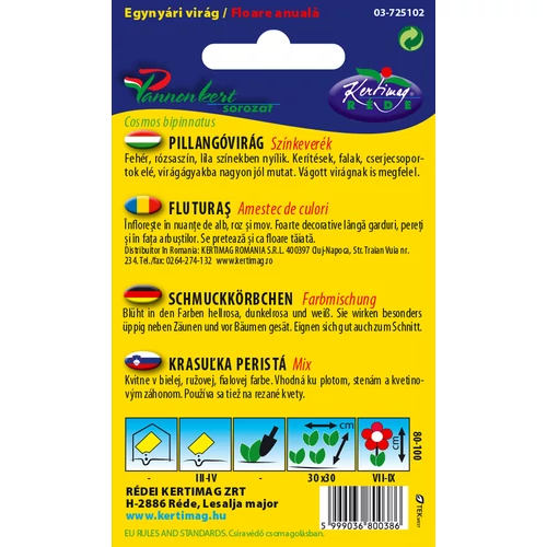 Kép 2/2 - Pillangóvirág - Színkeverék - Rédei Kertimag
