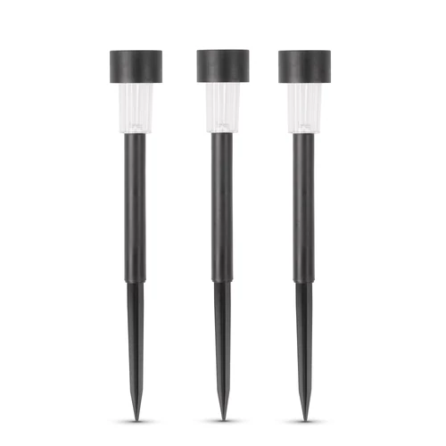 Kép 1/4 - 3db ENTAC Kerti szolár lámpa 31cm 1LED