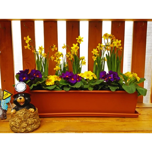 Kép 2/3 - BASIC Balkonláda TERRAKOTTA