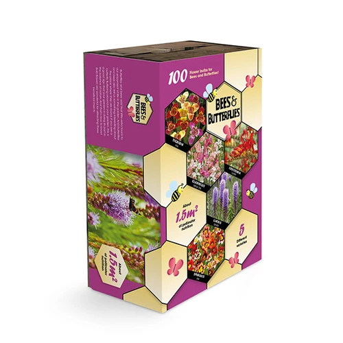 Kép 1/4 - 100db-os Bees and Butterfly BOX - Hasznos rovarok virághagyma-válogatás