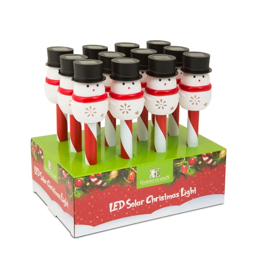 Kép 5/5 - Napelemes Hóember kerti lámpa