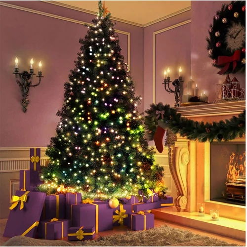 Kép 2/3 - LED-es Fényfüzér 14m 200 színes LED 8 programmal