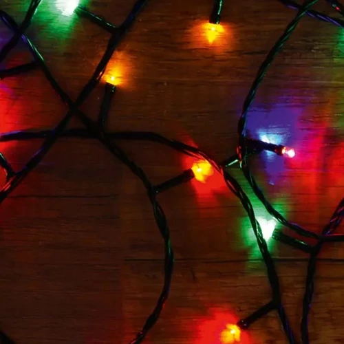 Kép 2/2 - 200 LED-es beltéri izzósor 16m Színes