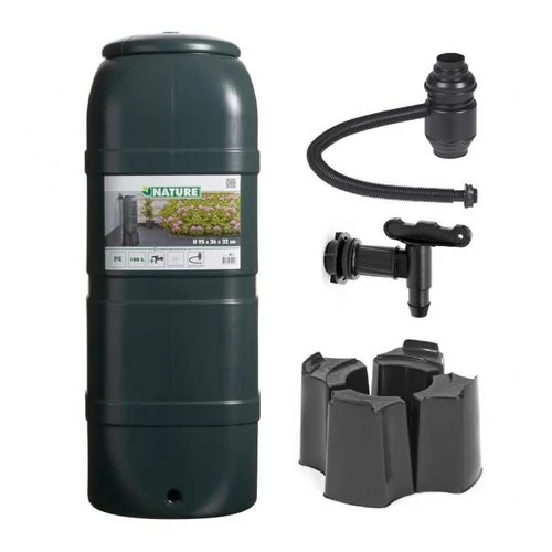 Kép 3/4 - Esővízgyűjtő Műanyag 100 liter 'Slim' +Talp