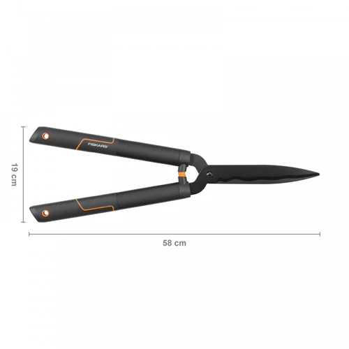 Kép 1/2 - FISKARS SingleStep Sövénynyíró hullámos pengékkel HS22