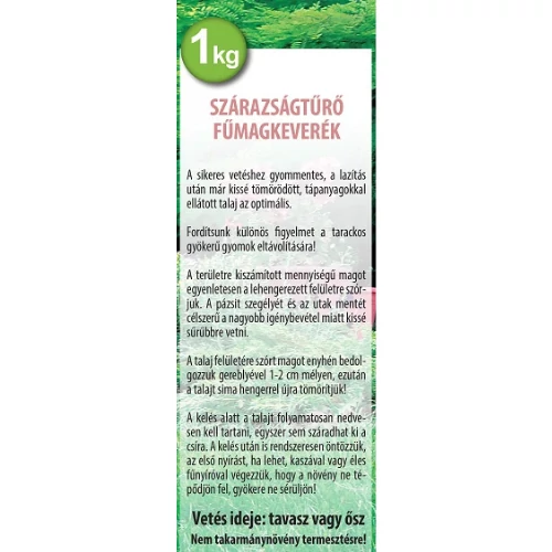 Kép 2/2 - ZKI Szárazságtűrő fűmagkeverék 1kg