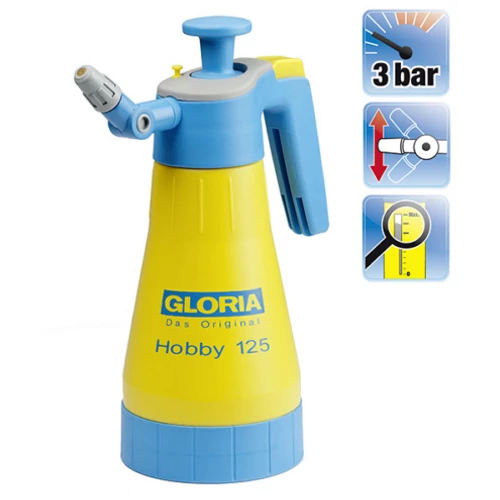 Kép 1/5 - GLORIA Hobby125 FINOMPORLASZTÁSOS kézi permetező 1,25L