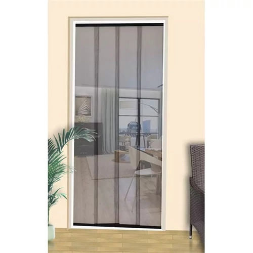 Kép 5/5 - Méretre vágható, mágneses rovarháló függöny 95x215cm FEKETE