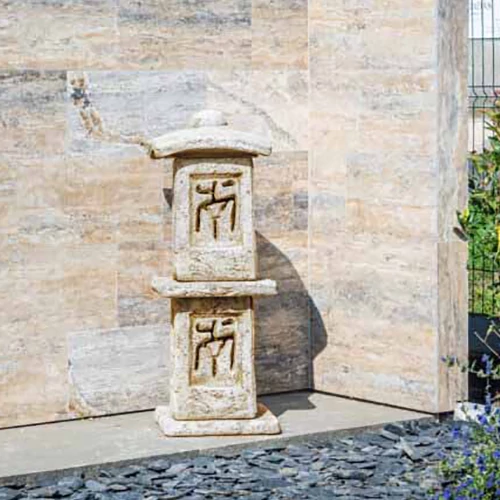 Kép 1/4 - 4 Égtáj lámpa szögletes - dupla MOGYORÓ