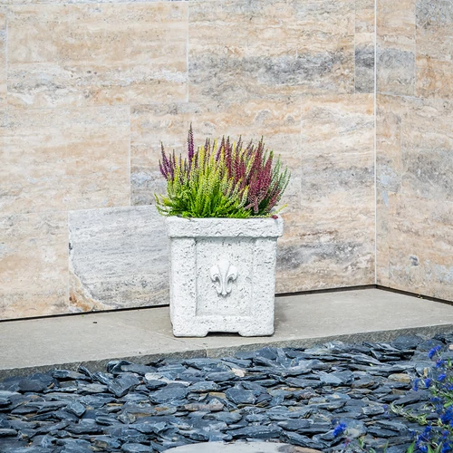 Kép 1/4 - JOVÁN Firenze kocka virágláda 35cm ANTRACIT