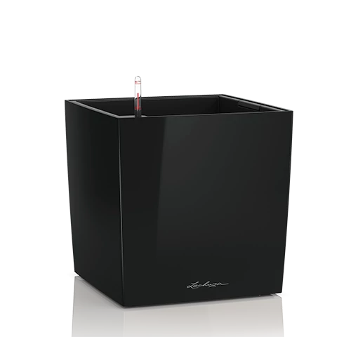 Kép 1/10 - Lechuza Cube Prémium 40cm - Magasfényű fekete