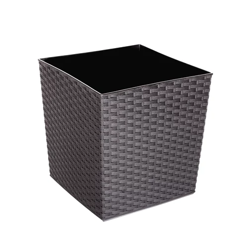 Kép 1/7 - Juka Rattan kaspó ANTRACIT 40cm