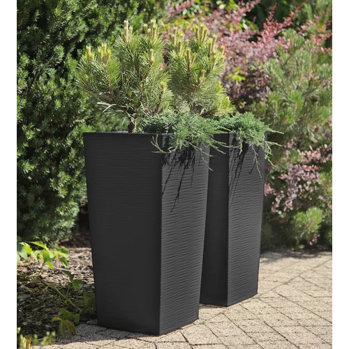 Kép 1/3 - Finezja Strip Kaspó Antracit 40cm