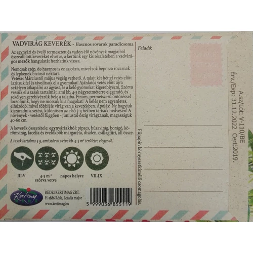 Kép 2/2 - Vadvirág keverék - Hasznos rovarok paradicsoma - Rédei Kertimag