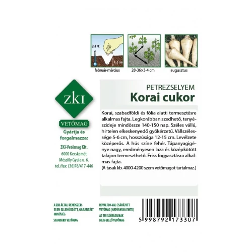 Kép 2/2 - Petrezselyem Korai cukor ZKI