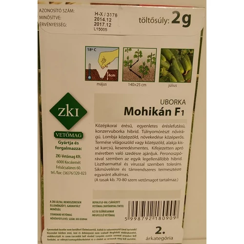 Kép 2/2 - Mohikán F1 uborka